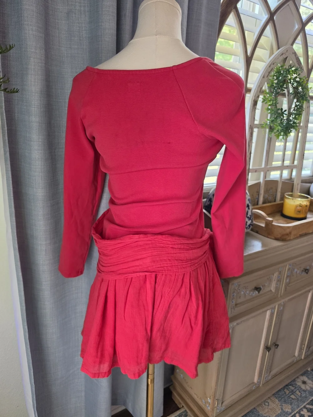 Free People Lexi Drop Waist Mini Dress
